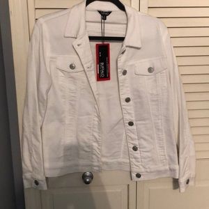 White jean jacket